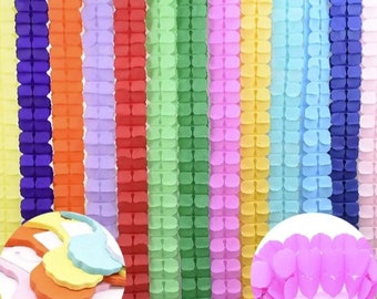 Colorful Paper Garland Decoration Hanging Festive Party Celebration - View #7