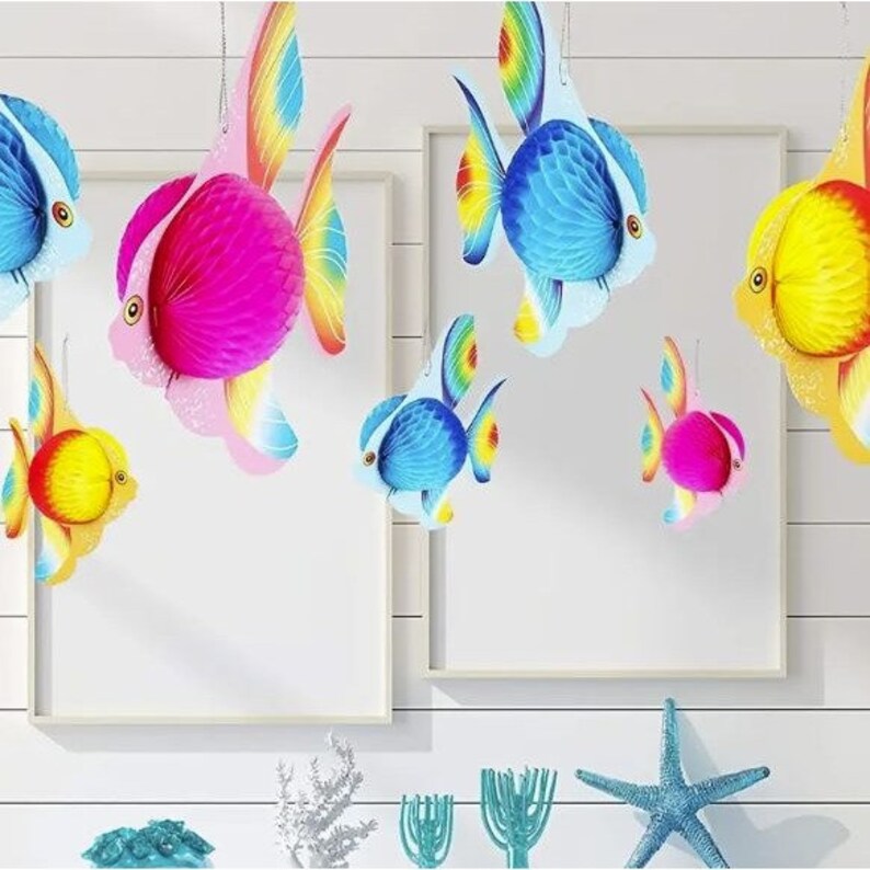 Paper Fish Display Honeycomb Paper Goldfish: Charming Decor for Any Occasion - Etsy