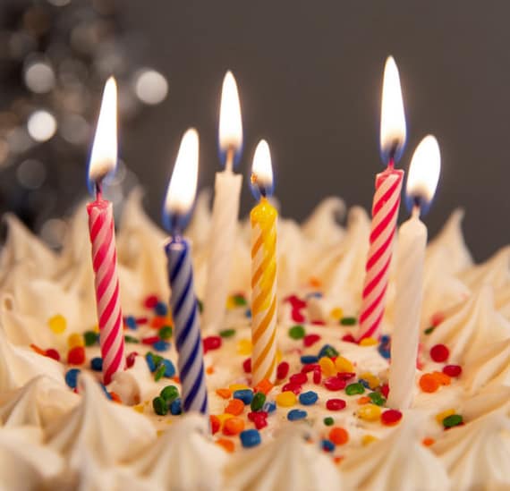 Multicolor Spiral Birthday Candles - 12 Count 3.5" Festive Cake Decorations