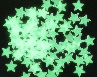 Glowing Star Stickers: 100pcs for Bedroom & Living Room Decor