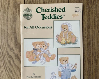 Vintage Cherished Teddies Stitch Book: Retro Designes by Gloria and Pat, Book 81 by Priscilla Hillmans