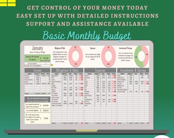 Basic Monthly Budget Spreadsheet