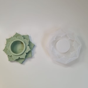Lotus flower tealight mould| Lotus flower mould| Tealight holder| Resin| Concrete| Jesmonite
