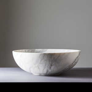 Indian Marble Serving Fruit Handmade Bowl for Gifts