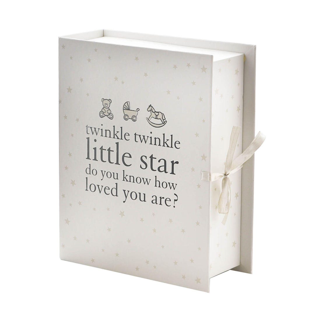 Personalised Baby Keepsake Box With Drawers - New Baby - Keepsake ...