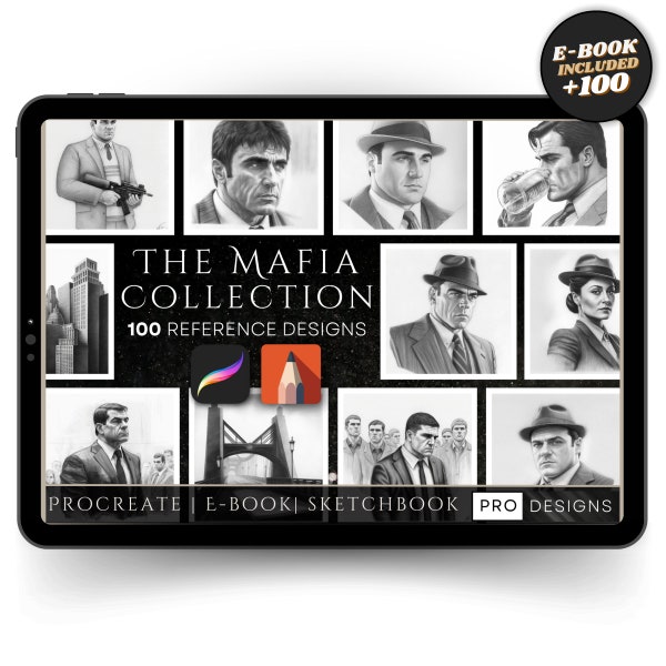 Step into the gripping world of organized crime with our Mafia Chronicles collection—an immersive ensemble of Procreate brushes and stamps