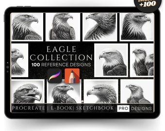 Wings of Majesty: Elevate Your Art with the Eagle Collection Procreate Brushes for Captivating Digital Creations