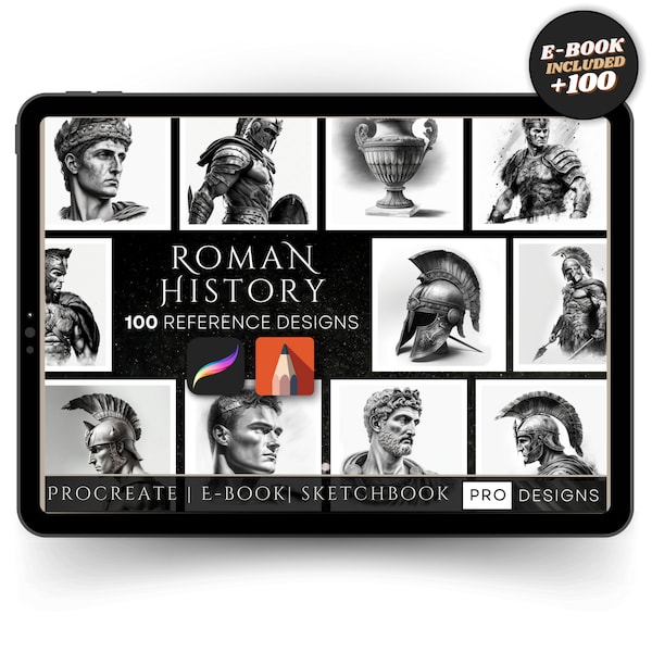 Timeless Tales Unveiled : explorez les époques avec « Legends of Rome » - Une collection Procreate immergée dans la grandeur de l'histoire romaine !