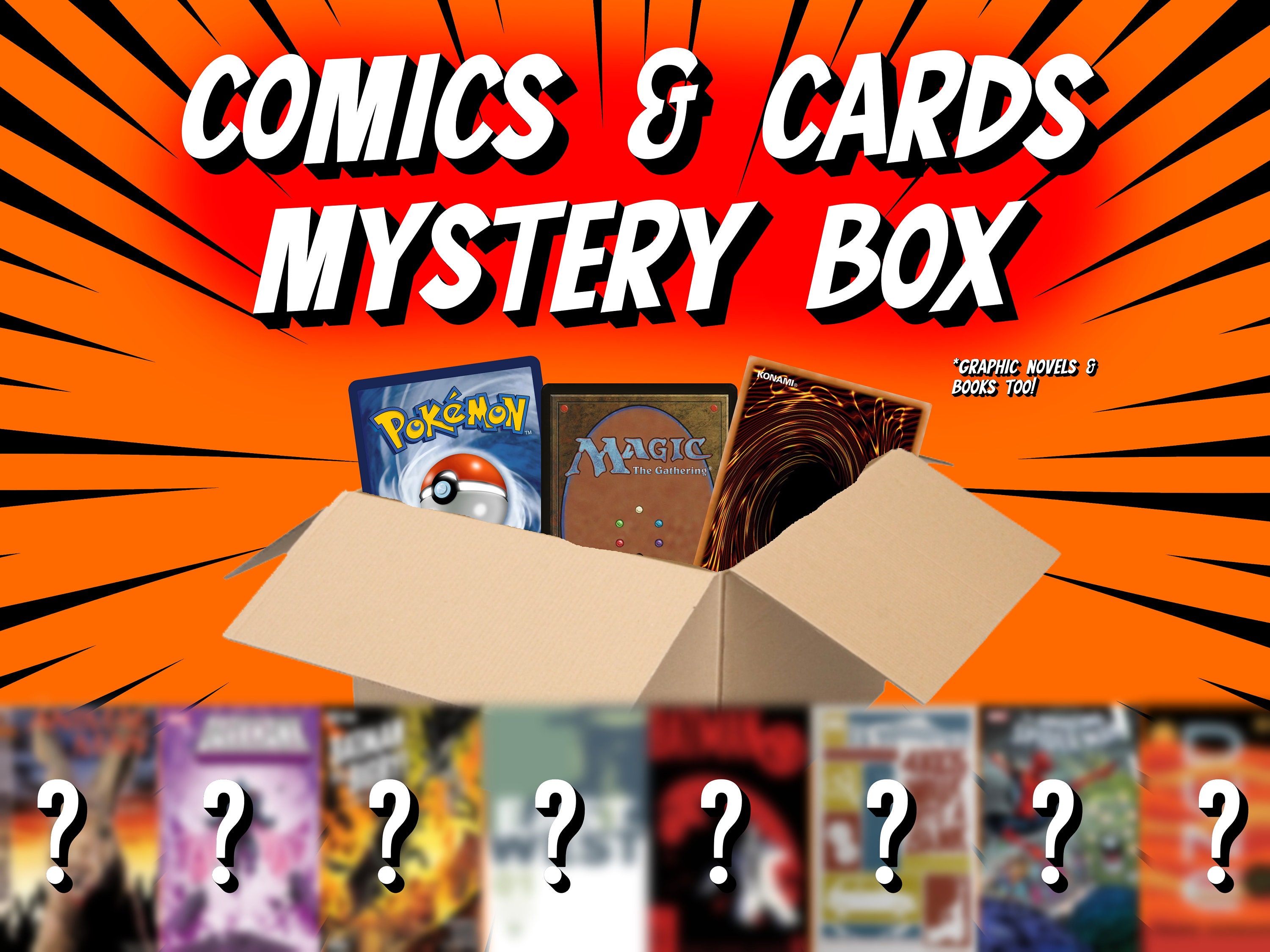 Comics and Cards Mystery Box Etsy