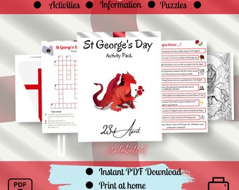 St George’s Day | Printable activity and puzzle pages