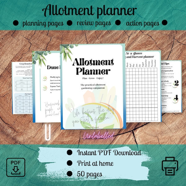 Allotment Planner | Printable | Undated