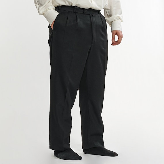 grey dress pants black vest Grey & Black Vest Slim-Fit Italian Cut Suit main image 0