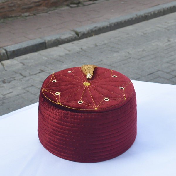 Chapeau kufi, chapeau de prière islamique takke musulman de style turc doublé de velours lisse Topi Koofi par TheKufi® DE TURQUIE - Choisissez la taille