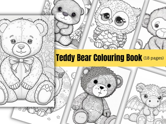 Childrens Teddy Bear Coloring, Bear Coloring Pages, Little Bear