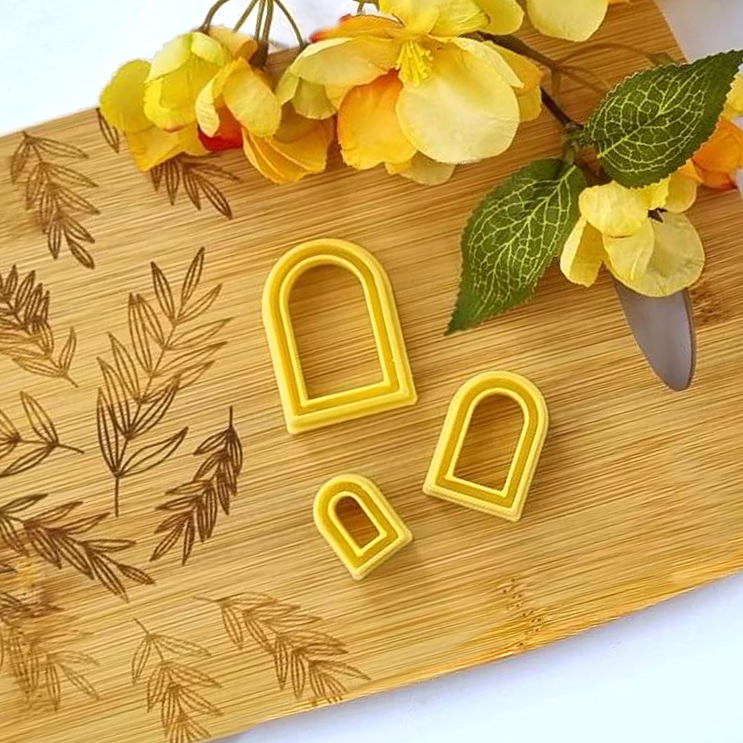 Set of 3 Archway Frame Clay Cutter Polymer Clay Embossing Etsy