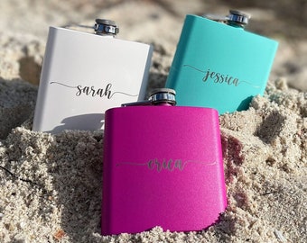 Bridesmaid Gifts, Bridesmaid Proposal, Gift For Her, Maid Of Honor Gift, Bridesmaids Gift, Flask For Women, Wedding Party Gift, Custom Flask