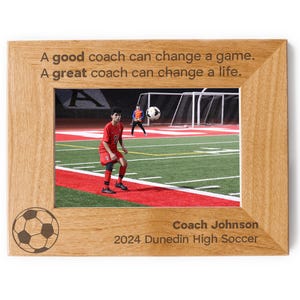 Excellent Soccer Coach Picture Frame: Personalized Soccer Coach Appreciation Gift
