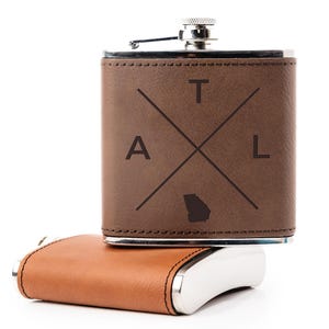 Atlanta Georgia Flask: Engraved Atlanta or Georgia State Gift