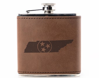 Tennessee Flask - Tennessee Gift, Great Mephis Gift, Mephis Flask, Mephis Gift Ideas, Gift For Tennessee
