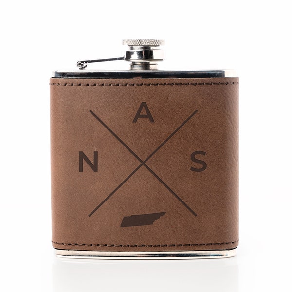 Nas Nashville Tennessee Flask - Tennessee Cup, Nashville Flask, Gift Nashville, Gift For Tennessee