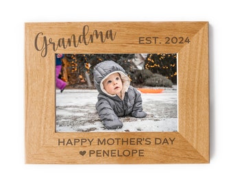 Grandma Mothers Day Picture Frame Picture Frame - Photo Frame, Gift For Grandma, Mothers Day Gift, Grandma Gift, 5X7 Picture Frame