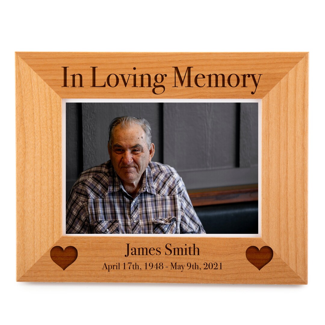 In Loving Memory Picture Frame Memorial Picture Frame Etsy