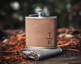 Engraved Flask, Groomsmen Gifts, Gift for Men who have Everything, Dad Gifts, Gifts for Him, Hip Flask, Best Man Gift