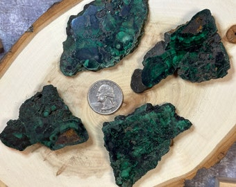 Malachite Slab Multiple Sizes Available, Natural Polished Malachite Slice, Beautiful Green Malachite Rare Crystal Slab Perfect Gift for Them