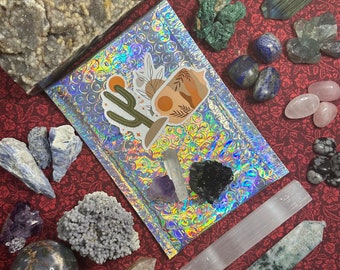 Mystery Crystal Box Free Shipping Mystery Crystal Lucky Scoop Raw Crystals and Polished Crystal Mystery Bag Crystal Confetti Scoop Gift Set