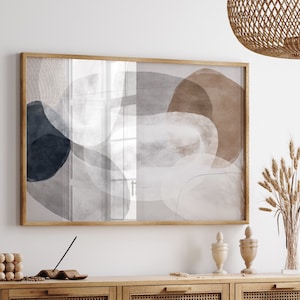 Cognac Minimalist Abstract Art Print: Modern Home Decor (Digital Download)
