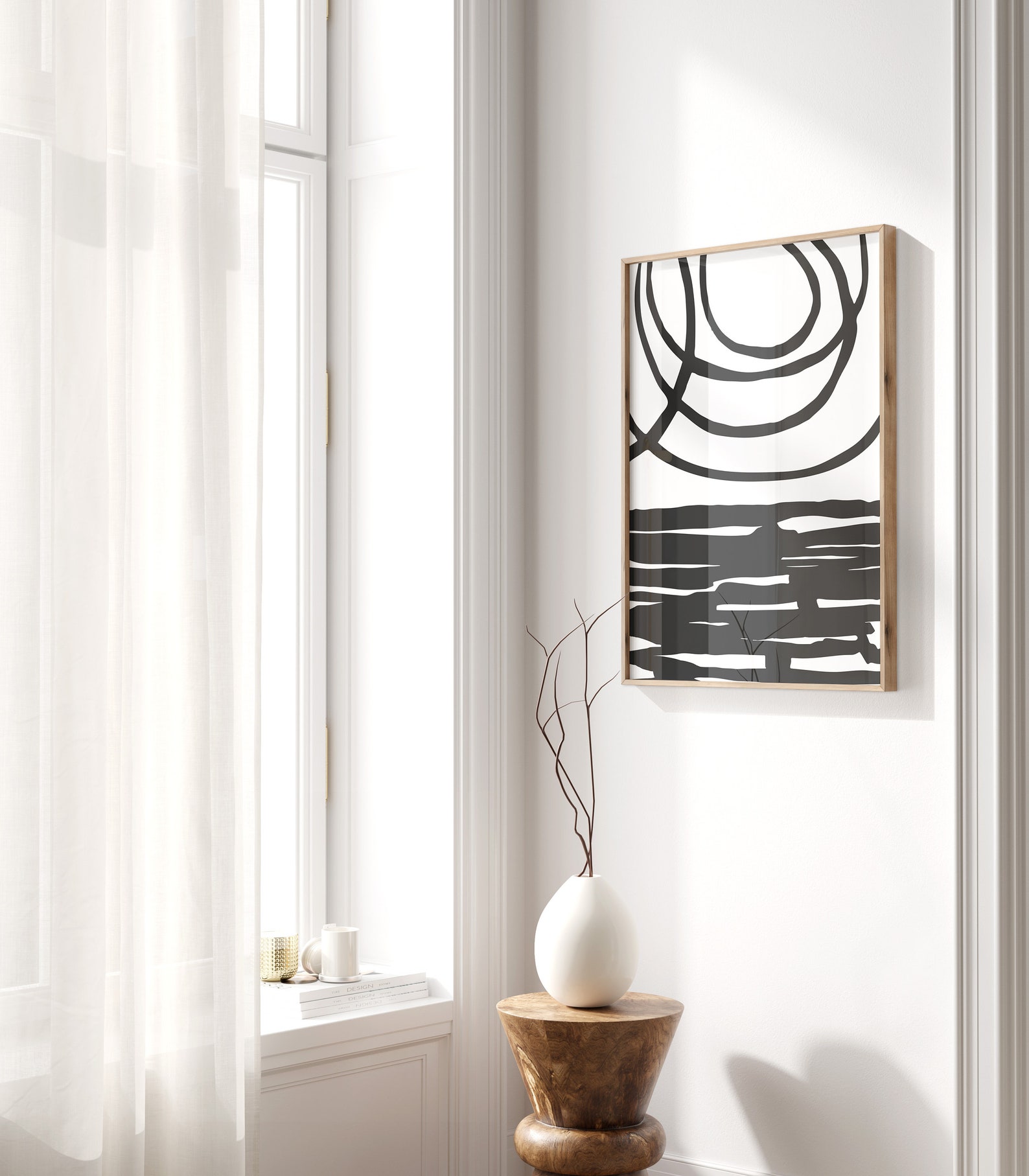 Modern Line Minimalist Printable Wall Art Artistic Print - Etsy