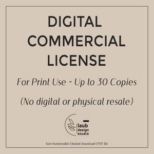 Custom Commercial License – Digital Download – Made to Order