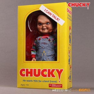 25% Off, Free Shipping! Halloween Mezco Designer Series - Childs Play Sneering Chucky 15&quot; Figure  Brand New  Top Seller!
