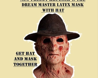 25% Off, Free Shipping Today! A Nightmare on Elm Street 4 Freddy Krueger Mask with Hat