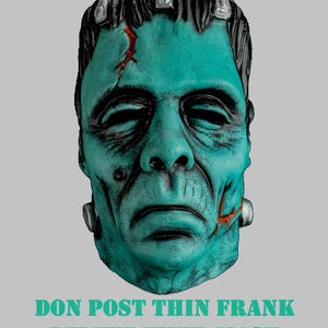 25% Off, Free Shipping! Don Post Studios Thin Frank Deluxe Vinyl Mask Trick or Treat Studios New, Top Seller!