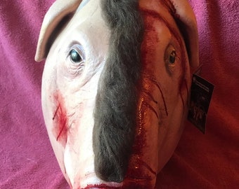 25% Off, Free Shipping Today! Halloween Motel Hell - Pig Latex Deluxe Mask Trick or Treat Studios New, Top Seller!