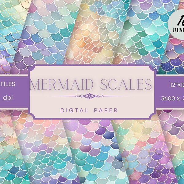 Mermaid Scales Abstract Backgrounds, Invitation Paper, Lavender Colors, Digital paper, Free Commercial Use, Scrap book