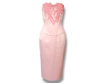 Sweet pink set- corset and pencil skirt