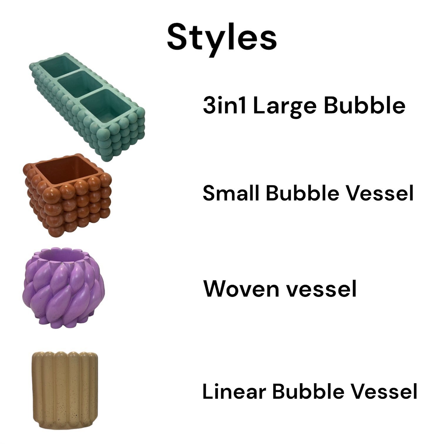 Bubbly Concrete Candle Jars Cement Vessels for Candles Wholesale Unique