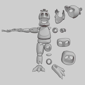 STL file Withered chica 🐔・3D printing template to download・Cults