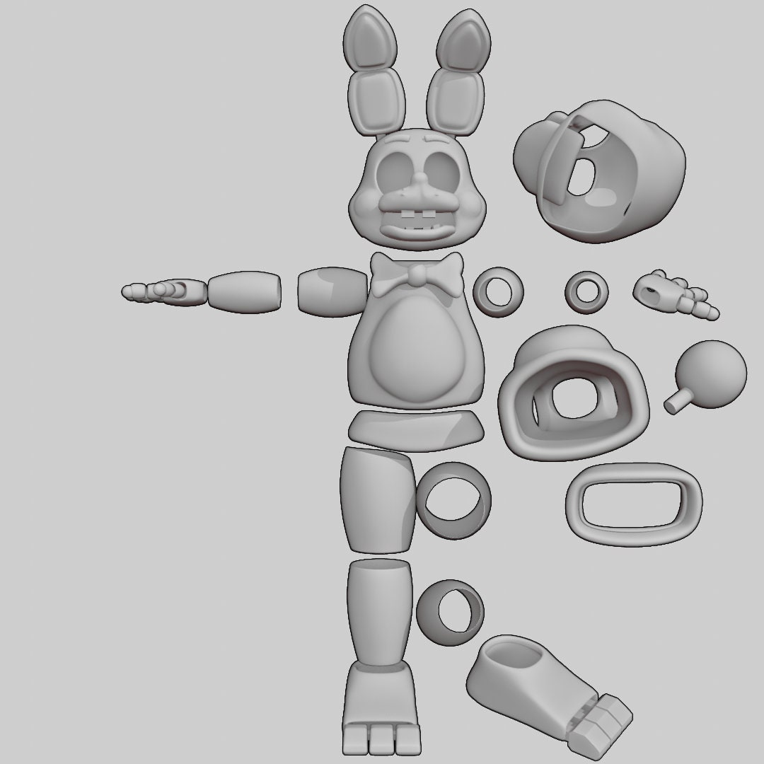 3D file FNAF / Five Nights at Freddy's Springtrap Head For Cosplay Or  Animatronics 🎃・Design to download and 3D print・Cults