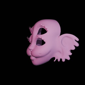 Máscara vacía de Melanie Martinez para archivo Stl de Cosplay imagen 2