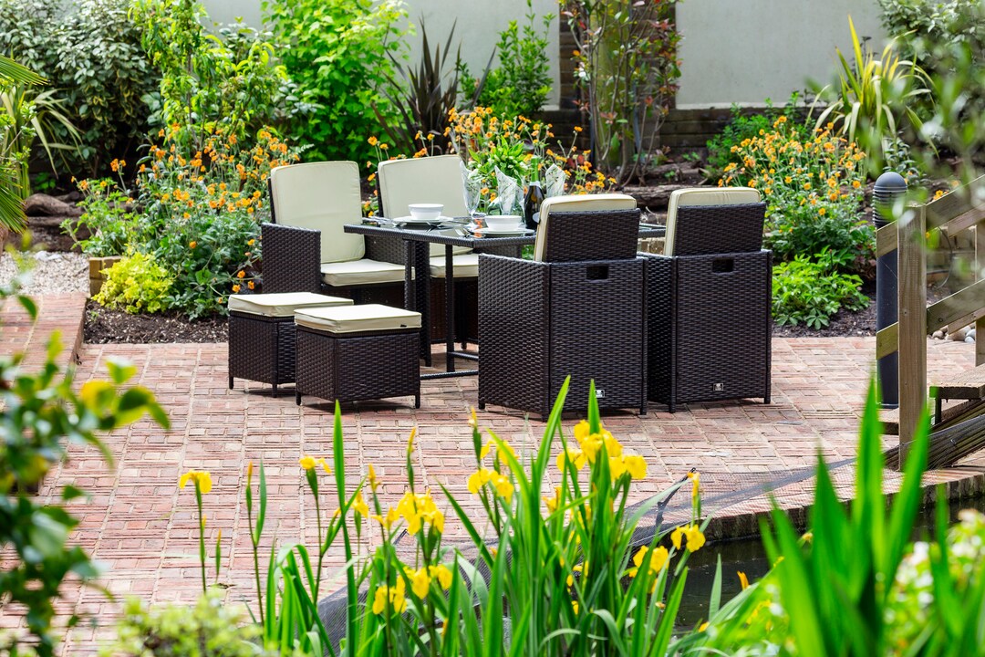 Rattan Garden Furniture Cube Dining Set by Katie Blake Etsy UK