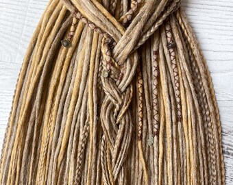 Blonde Synthetic DE Dreads: Boho Braids & Wraps, 60-64 cm, 50 pc