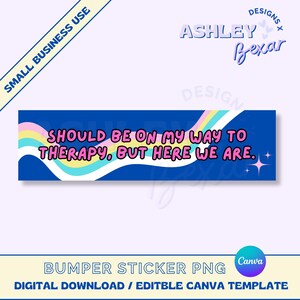 Dark Humor Bumper Sticker PNG, Bumper Sticker Design, Funny Sticker Design, Commercial Use, Digital Download, Bumper Sticker Canva Template