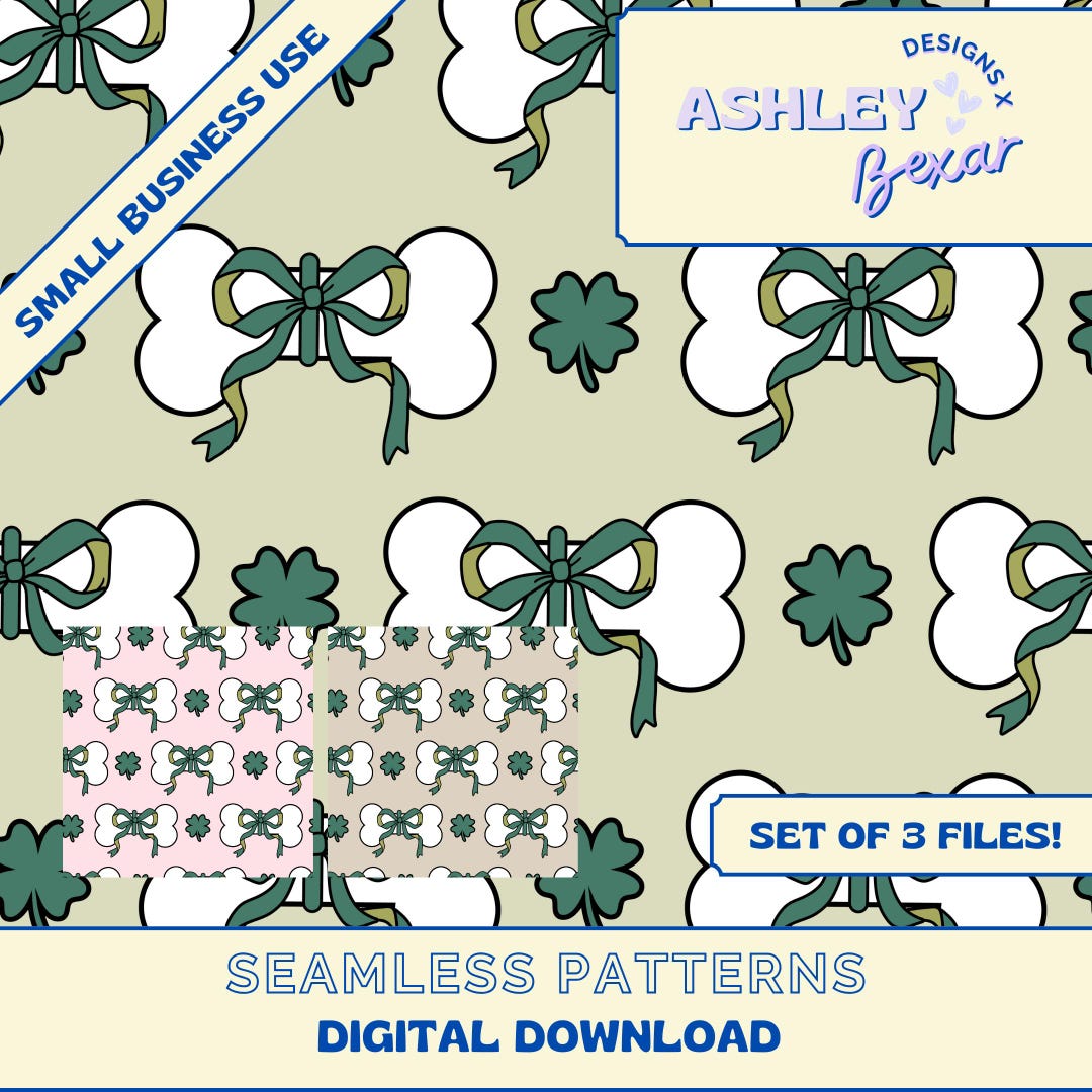 St. Patrick's Day Seamless Pattern Digital Download, Seamless Pattern ...