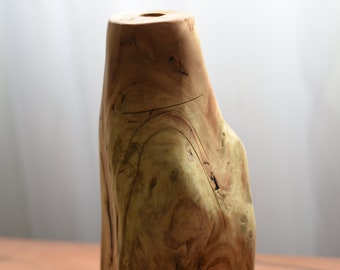 Unique wooden vase - Handcrafted vase - Reclaimed wood vase