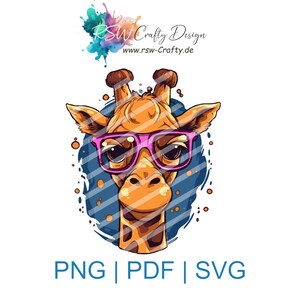 Kreative Sublimations-, Plotter- und Druck-Designs: Entdecke einzigartige personalisierte Geschenke auf Etsy! Giraffe_03_pink