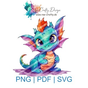 Sublimations-, Plotter- und Druck-Designs: Entdecke einzigartige personalisierte Geschenke und Dekorationen auf Etsy! Little_Dragon_01