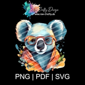 Sublimations-, Plotter- und Druck-Designs: Entdecke einzigartige personalisierte Geschenke und Dekorationen auf Etsy! RSW_Koala_03